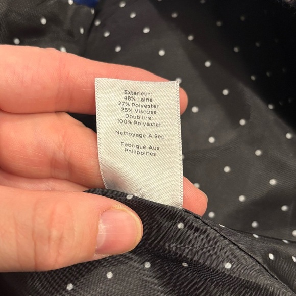 Talbots Women’s Aberdeen houndstooth wool blend career blazer jacket size 10P - Picture 8 of 11